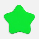 Наклейка тканевая Lunga Bial, M, зеленый неон