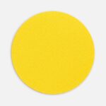 Наклейка тканевая Lunga Round, M, желтая