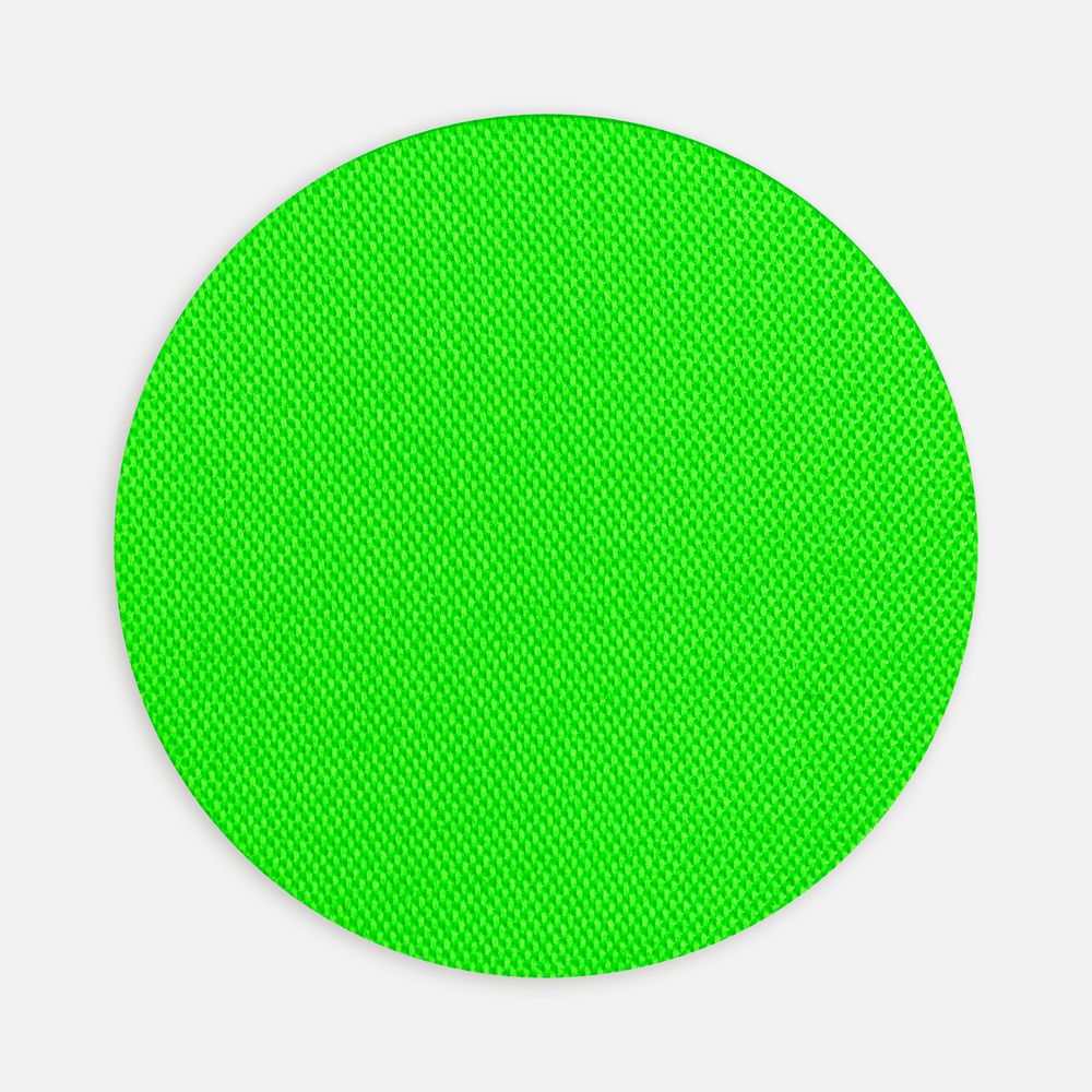 Наклейка тканевая Lunga Round, M, зеленый неон