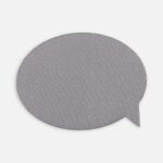 Наклейка тканевая Lunga Bubble, M, серая