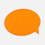 Наклейка тканевая Lunga Bubble, M, оранжевый неон