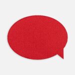 Наклейка тканевая Lunga Bubble, M, красная