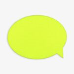 Наклейка тканевая Lunga Bubble, M, желтый неон