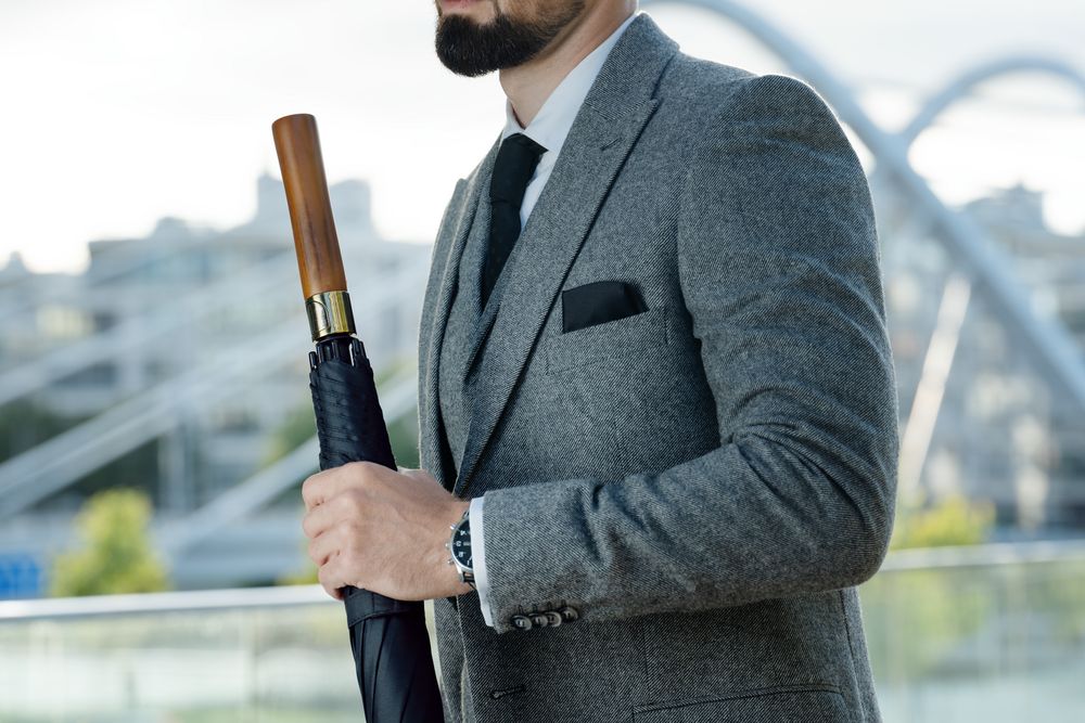 Зонт-трость Represent, черный — изображение 7