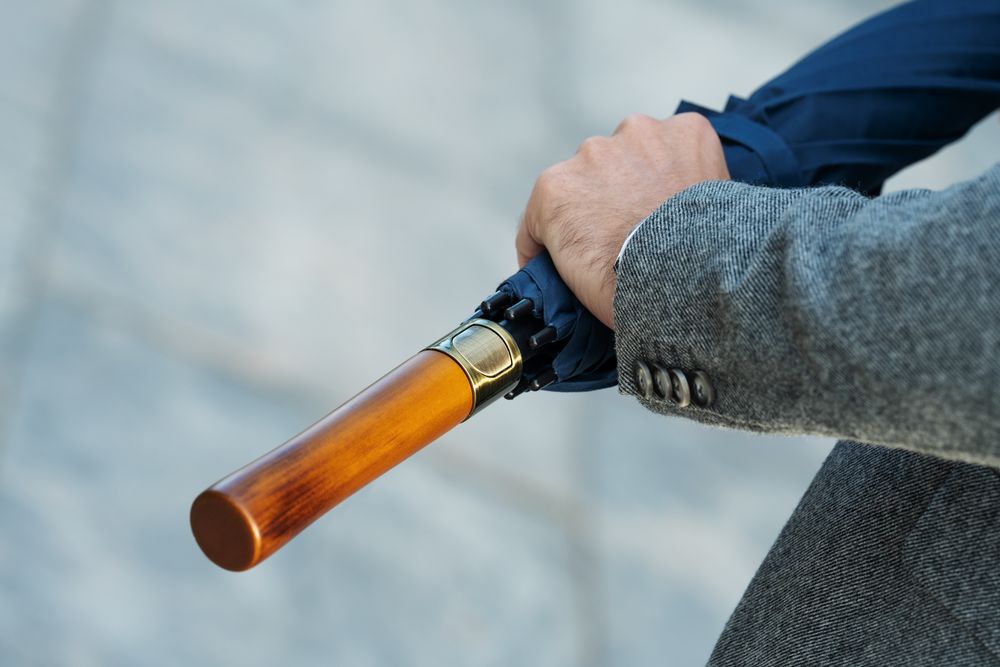 Зонт-трость Represent, темно-синий — изображение 8