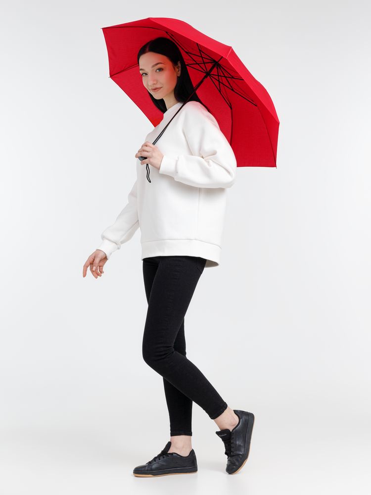 Зонт складной Rain Spell, красный — изображение 5