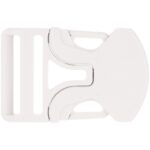 Застежка-пряжка односторонняя Triden, белый