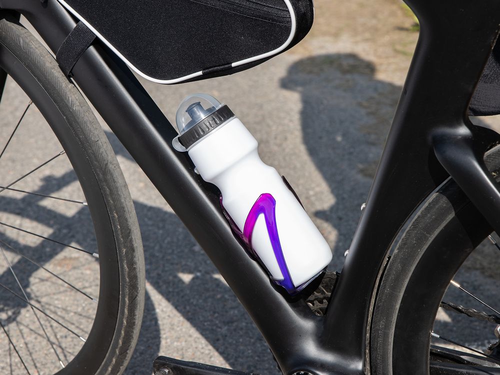 Бутылка для велосипеда Bikescape, белая с синим — изображение 2