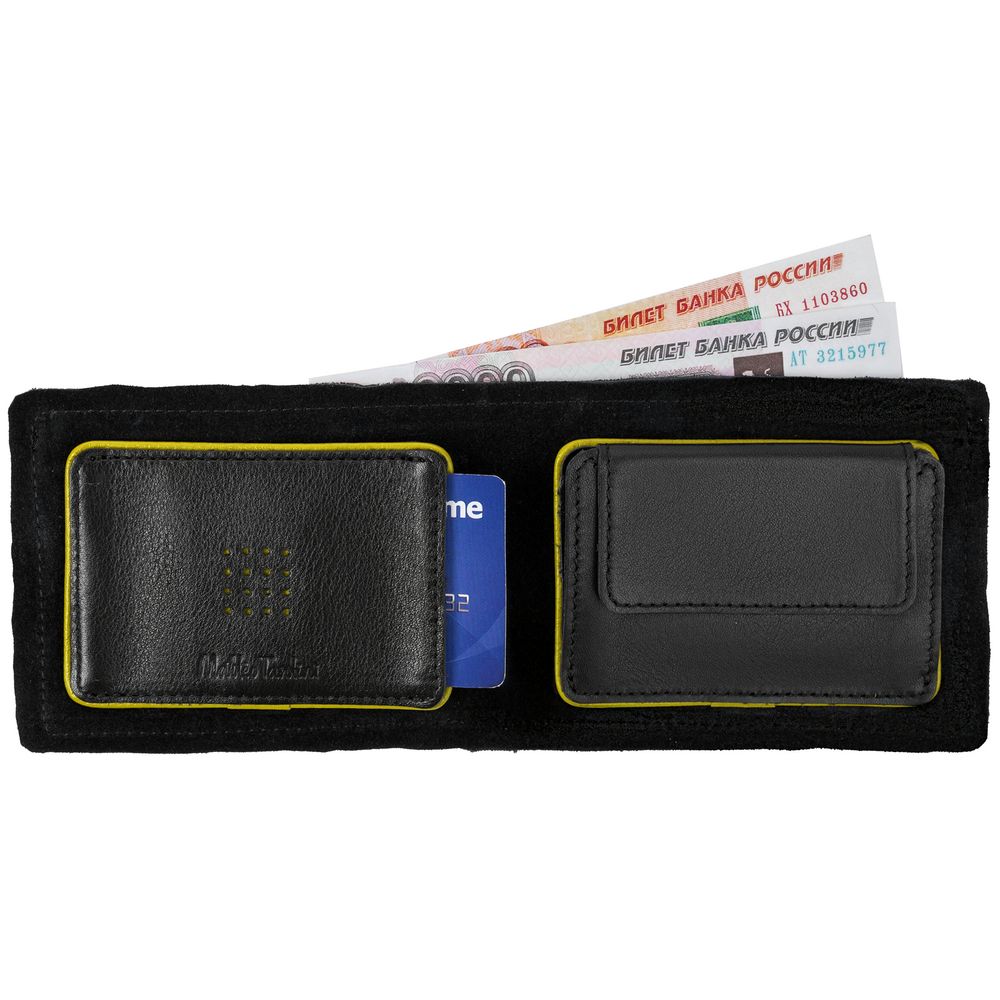 Кошелек Partinico, черный с желтым — изображение 5