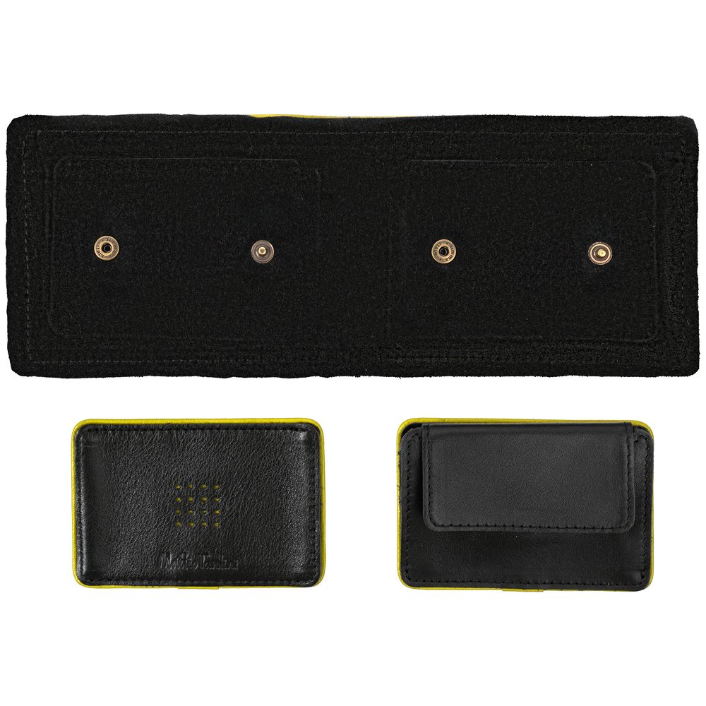 Кошелек Partinico, черный с желтым — изображение 4