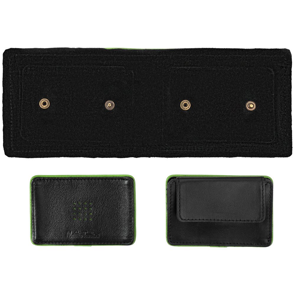 Кошелек Partinico, черный с зеленым — изображение 4
