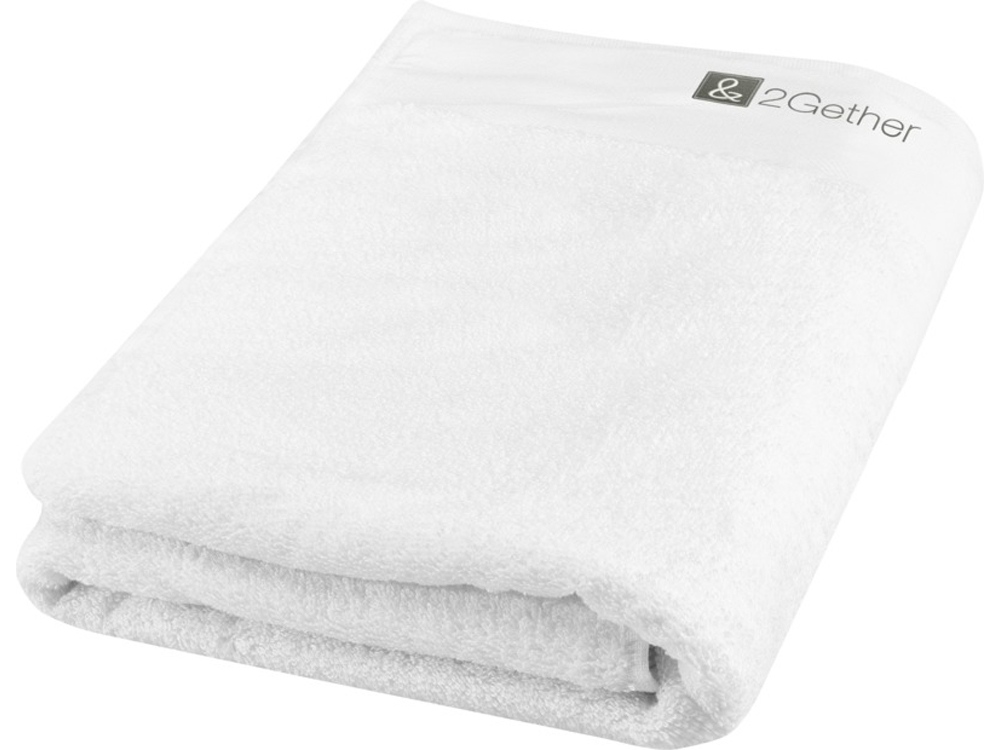 Полотенце для ванны Ellie из хлопка плотностью 550 г/м2 и размером 70x140 см, белый — изображение 5