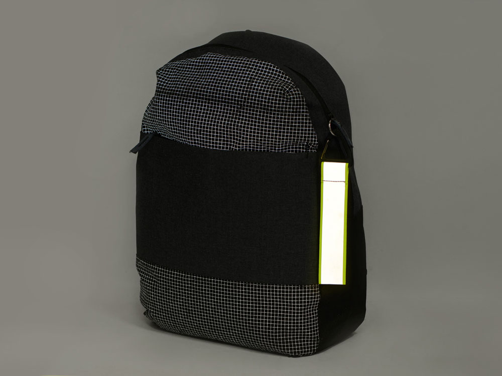 Светоотражающий брелок Reflector, серебристый/неоновый зеленый — изображение 4