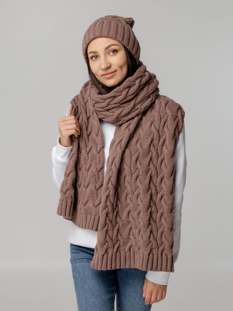 Шарф Loren, коричневый — изображение 7