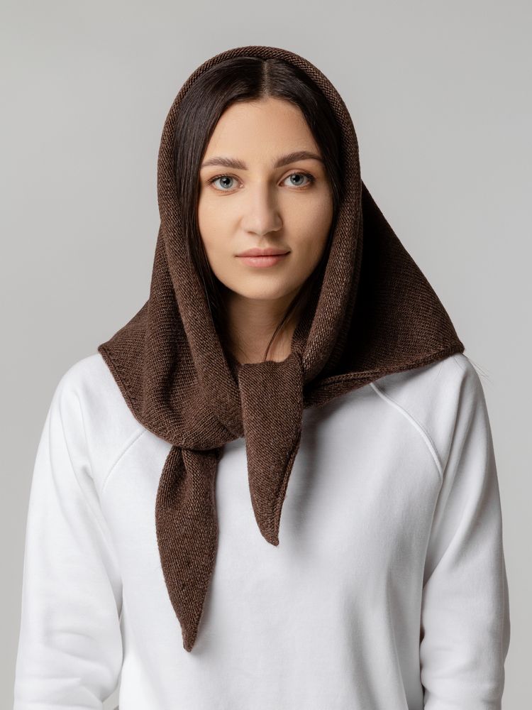 Косынка Dalia, темно-коричневая — изображение 5