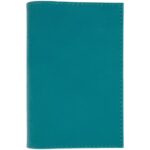 Обложка для паспорта Nubuk, бирюзовая