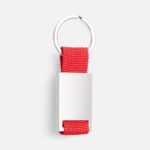 Брелок Inlet с тканевой вставкой, красный