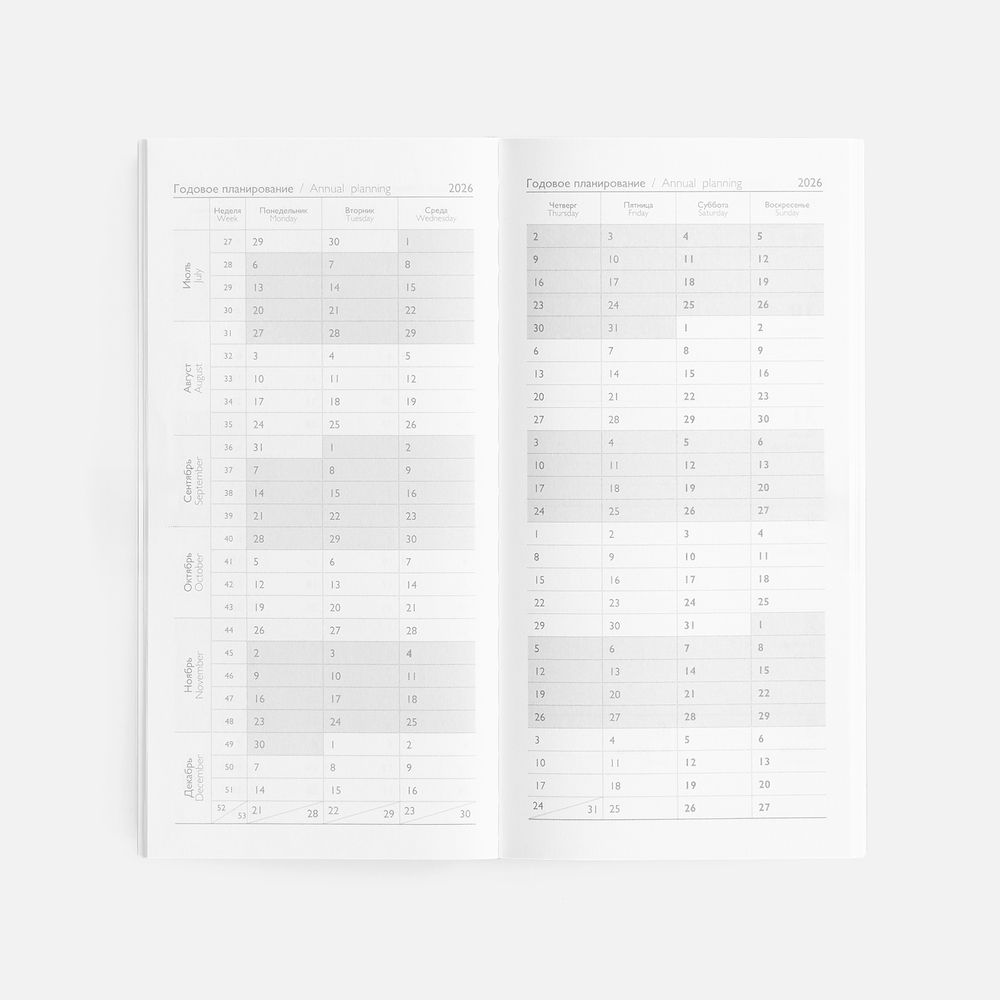 Еженедельник Baza, датированный, красный — изображение 11