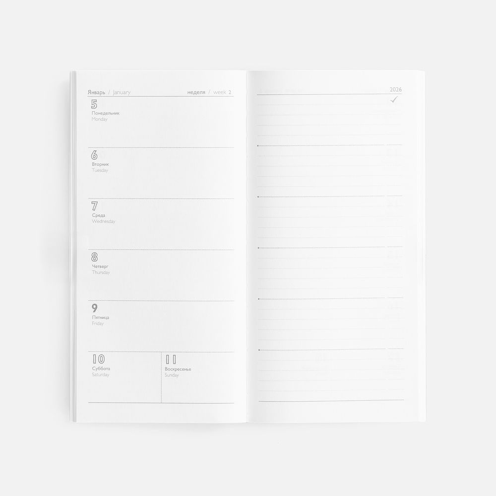 Еженедельник Baza, датированный, красный — изображение 10