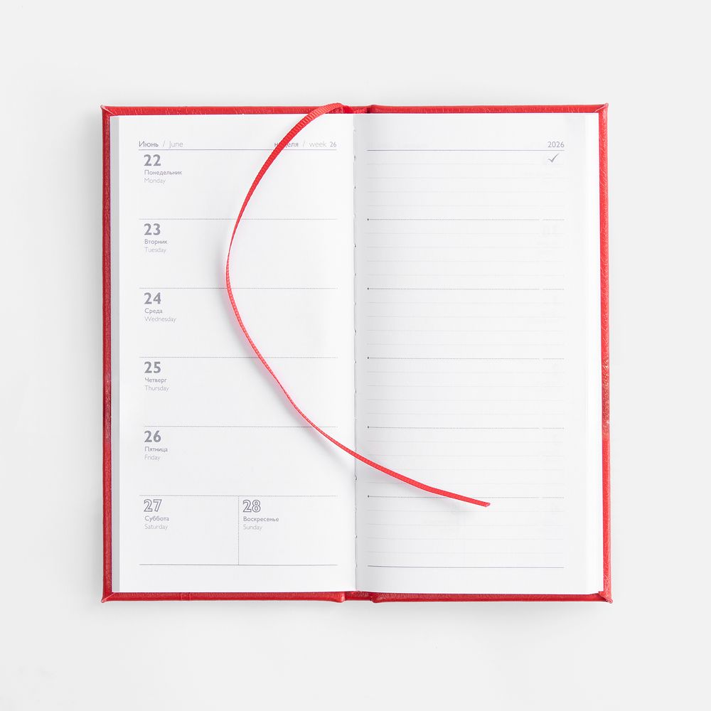 Еженедельник Baza, датированный, красный — изображение 12