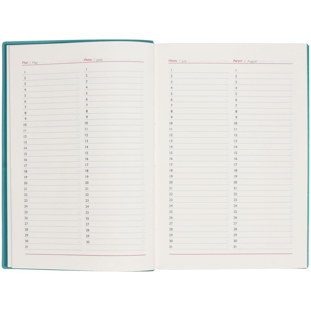 Ежедневник Martos, недатированный, бирюзовый — изображение 11