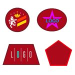 Шеврон из габардина Gabo L, красный