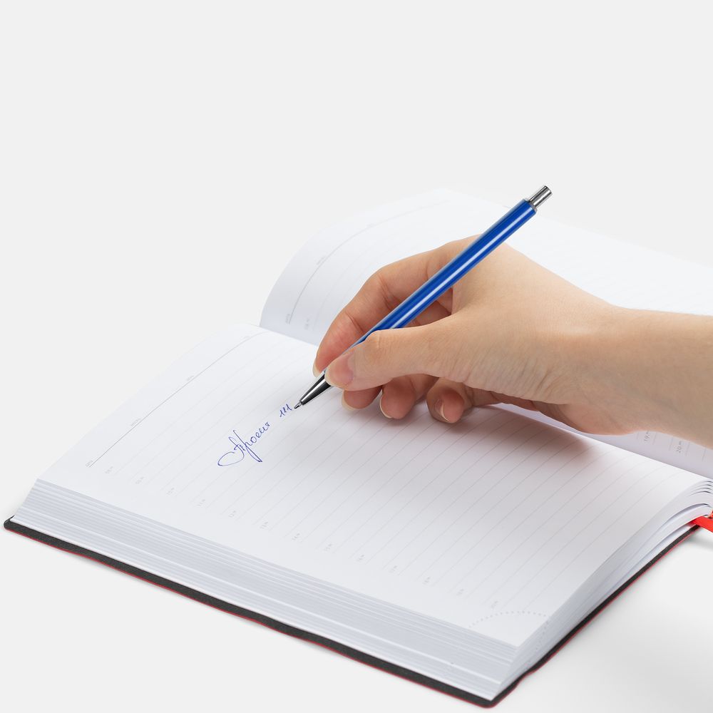 Ручка шариковая Slim Beam, ярко-синяя — изображение 3