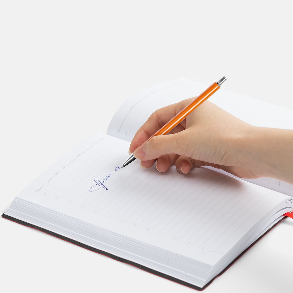 Ручка шариковая Slim Beam, оранжевая — изображение 3