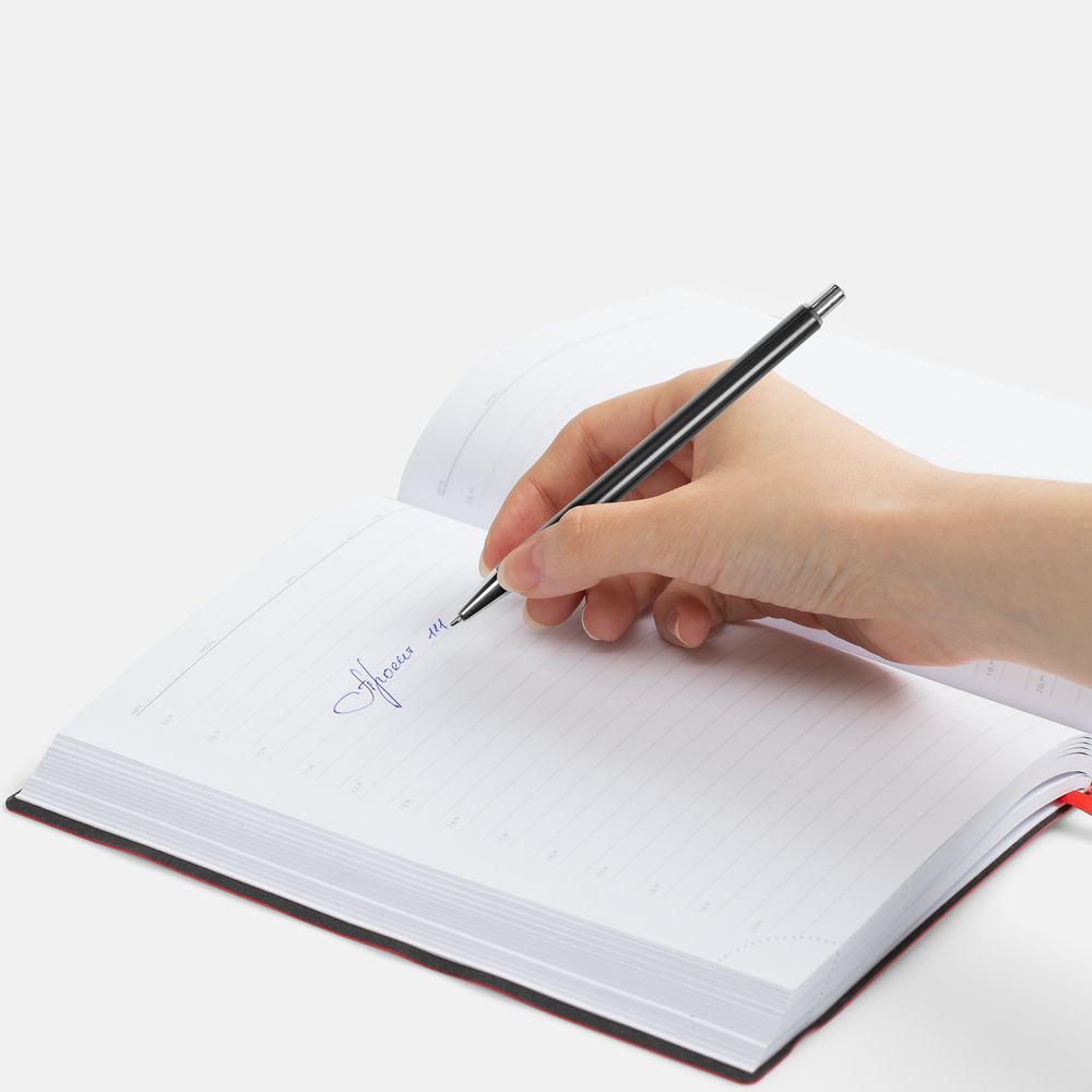 Ручка шариковая Slim Beam, черная — изображение 3