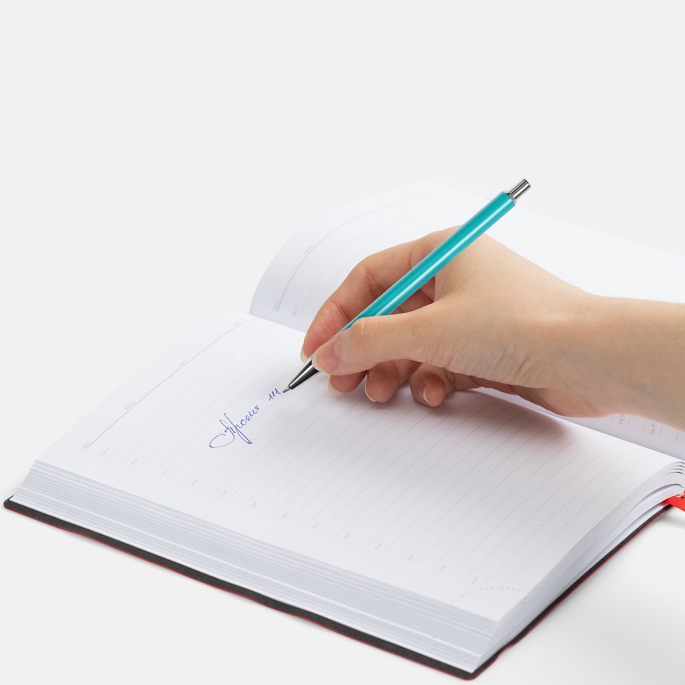 Ручка шариковая Slim Beam, бирюзовая — изображение 3