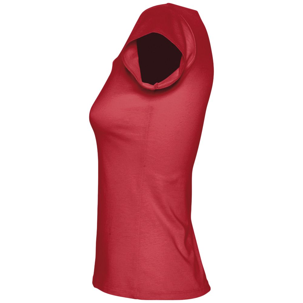 Футболка женская Melrose 150 с глубоким вырезом, красная — изображение 3