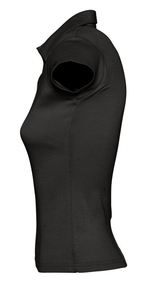 Рубашка поло женская без пуговиц Pretty 220, черная — изображение 3