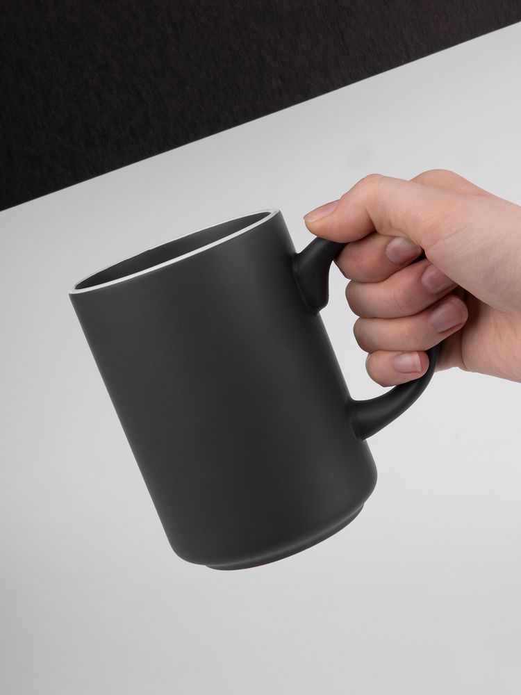 Кружка Mugful, темно-серая (графитовая) — изображение 6