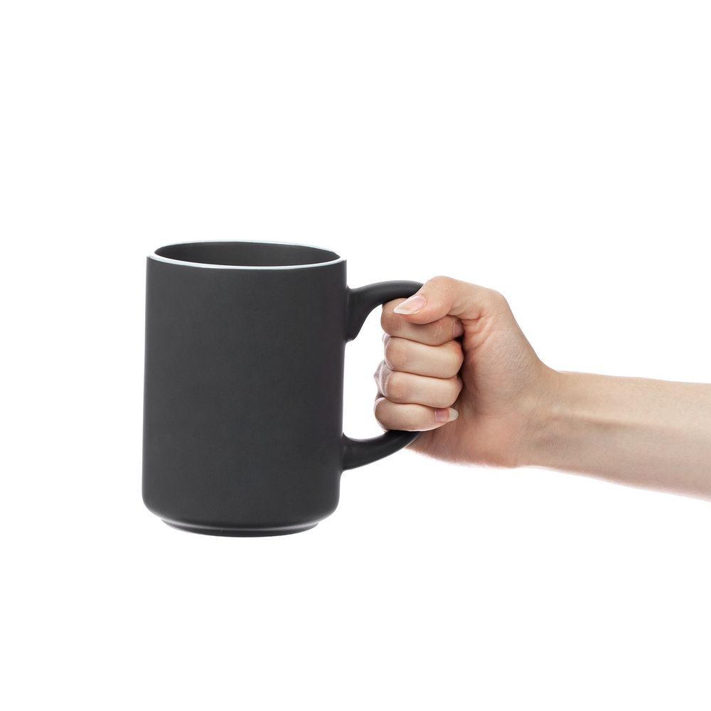 Кружка Mugful, темно-серая (графитовая) — изображение 3