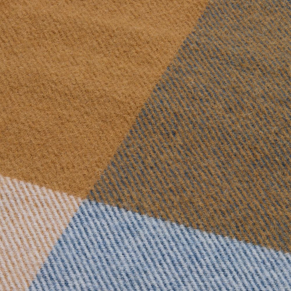 Плед Fleco, синий с коричневым — изображение 3