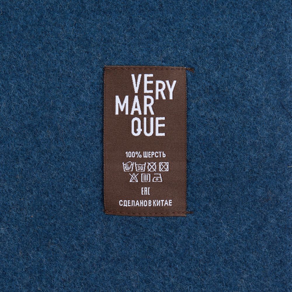 Плед Fleco, синий с коричневым — изображение 2