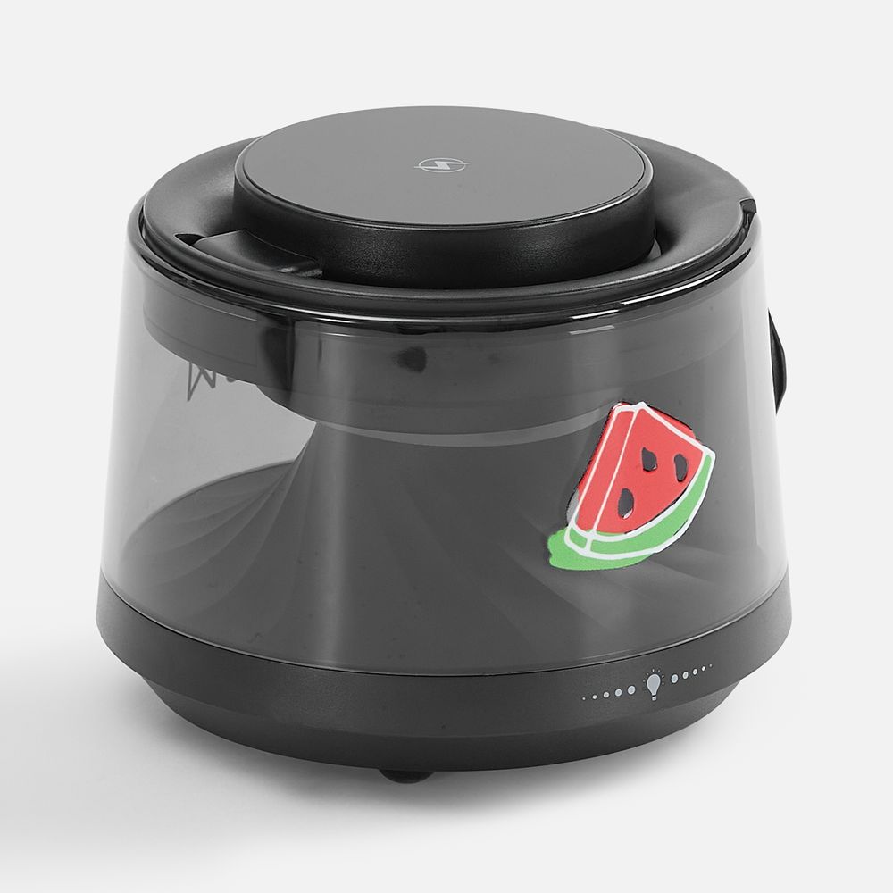 Bluetooth-колонка с подсветкой и беспроводной зарядкой Quantium, черная — изображение 2