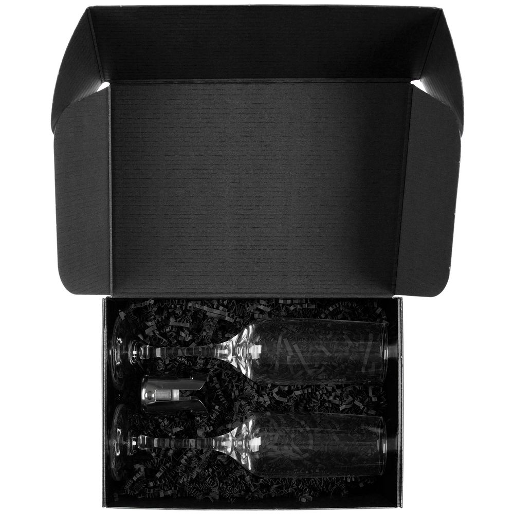 Набор для шампанского Isabella, в черной упаковке — изображение 3