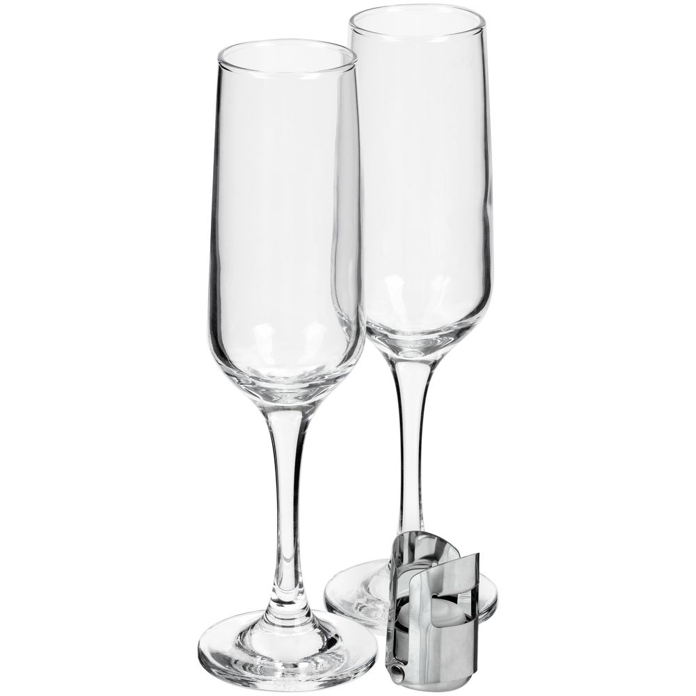 Набор для шампанского Isabella, в черной упаковке — изображение 2