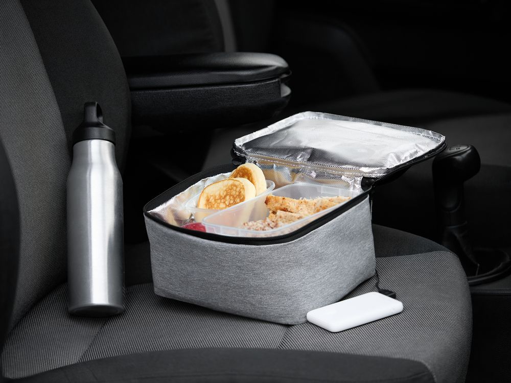 Изотермическая сумка с функцией подогрева Oneworld, серая — изображение 8