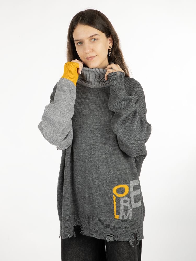 Свитер оверсайз Tricksy Net Grunge на заказ, полушерсть — изображение 10