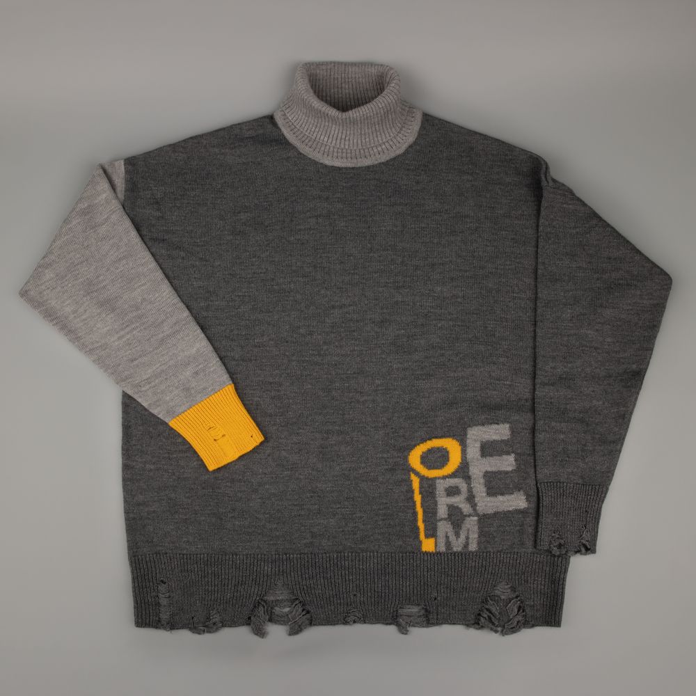 Свитер оверсайз Tricksy Net Grunge на заказ, полушерсть — изображение 3