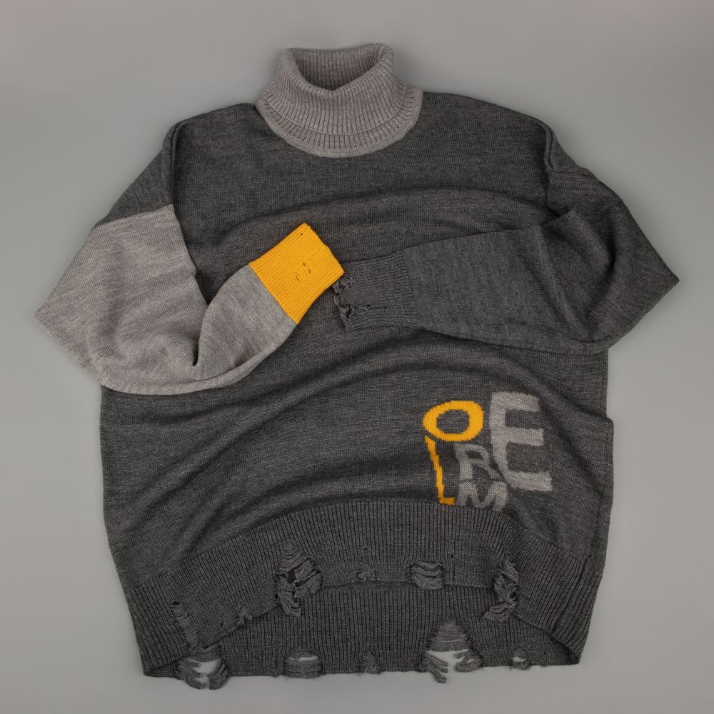 Свитер оверсайз Tricksy Net Grunge на заказ, полушерсть — изображение 4