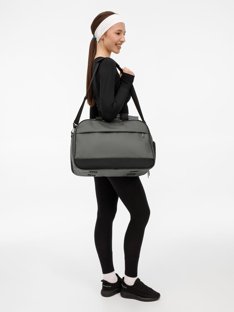 Спортивная сумка Atlantes, серая с черным — изображение 10