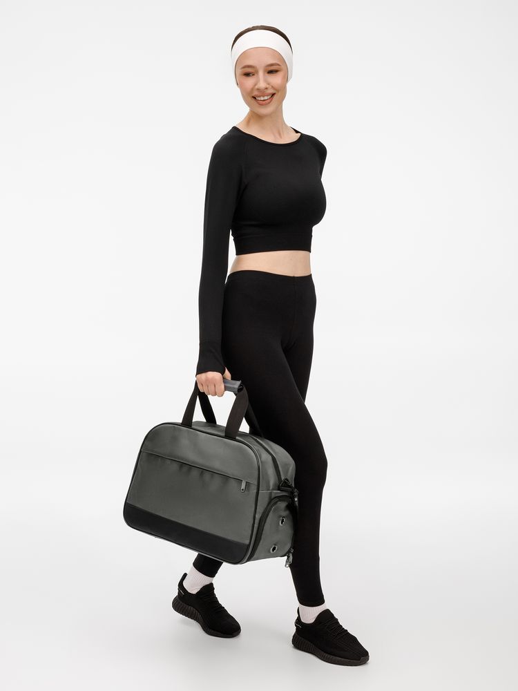 Спортивная сумка Atlantes, серая с черным — изображение 11