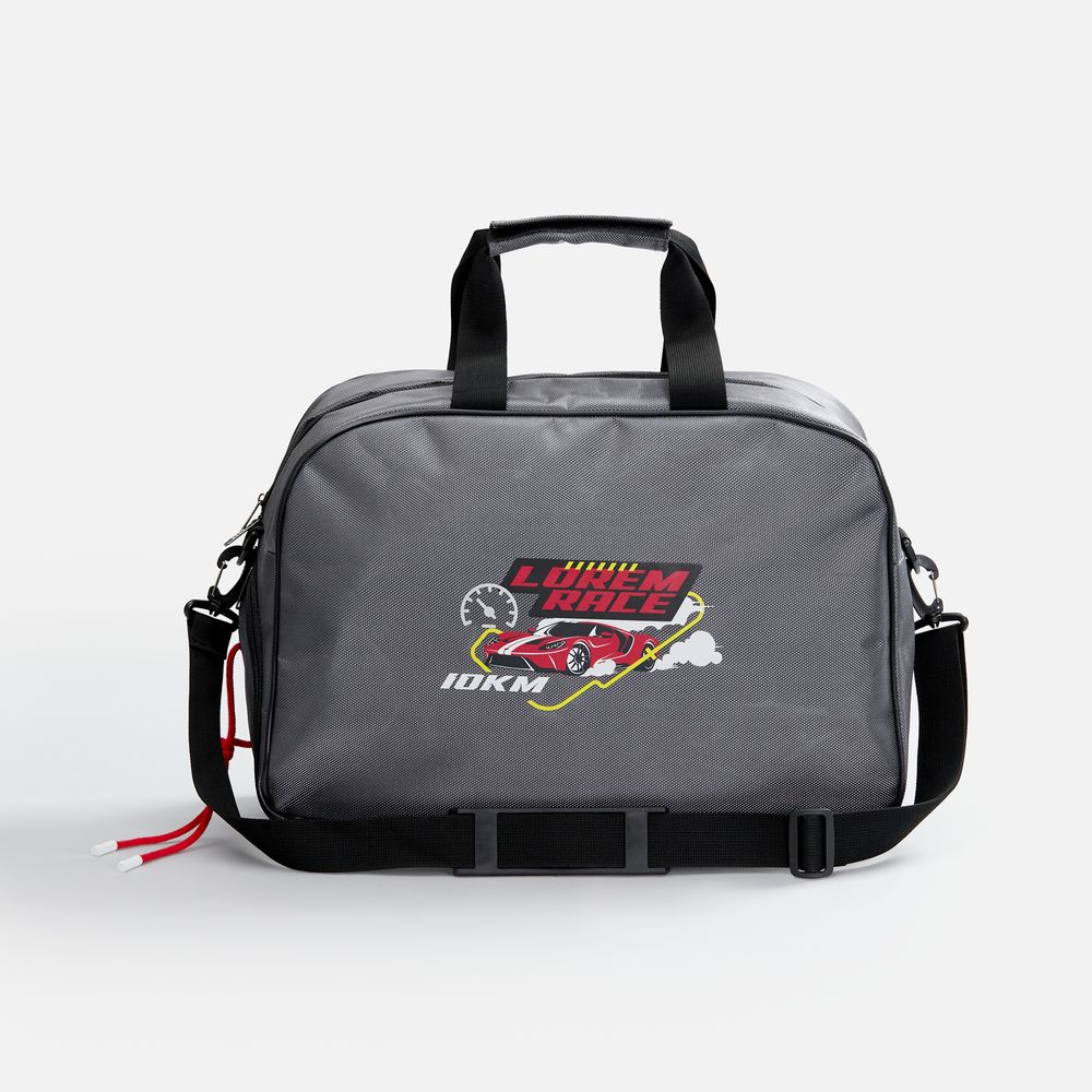 Спортивная сумка Atlantes, серая с черным — изображение 2