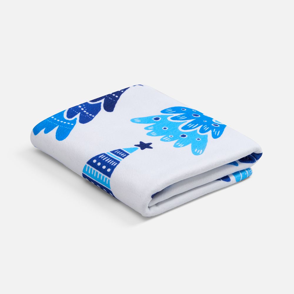 Флисовый плед Imaginario, синий — изображение 3