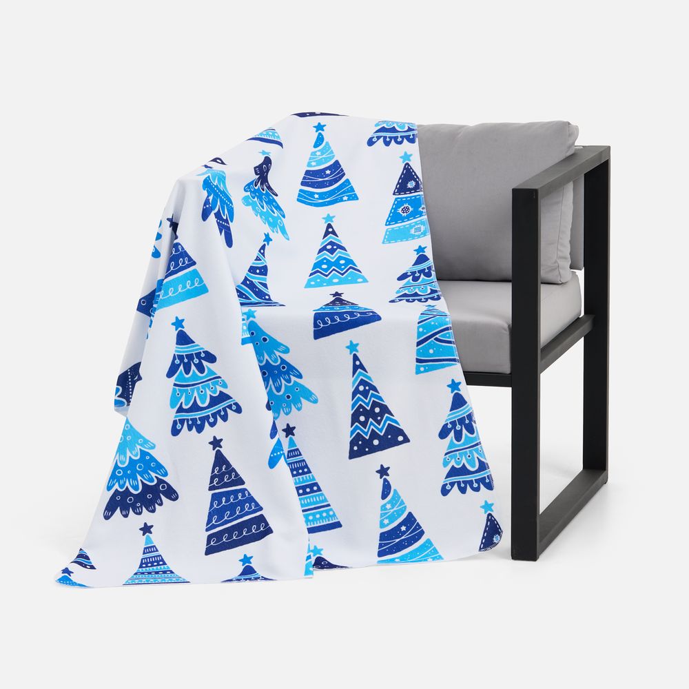 Флисовый плед Imaginario, синий — изображение 4