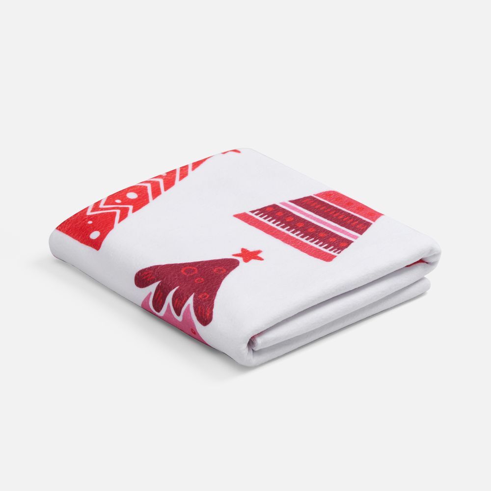 Флисовый плед Imaginario, красный — изображение 3