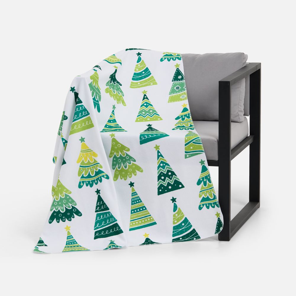 Флисовый плед Imaginario, зеленый — изображение 4